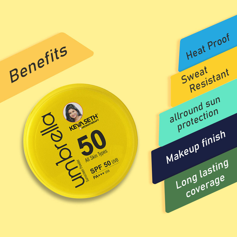 Umbrella Sunscreen Powder SPF 50 UVB PA+++ UVA