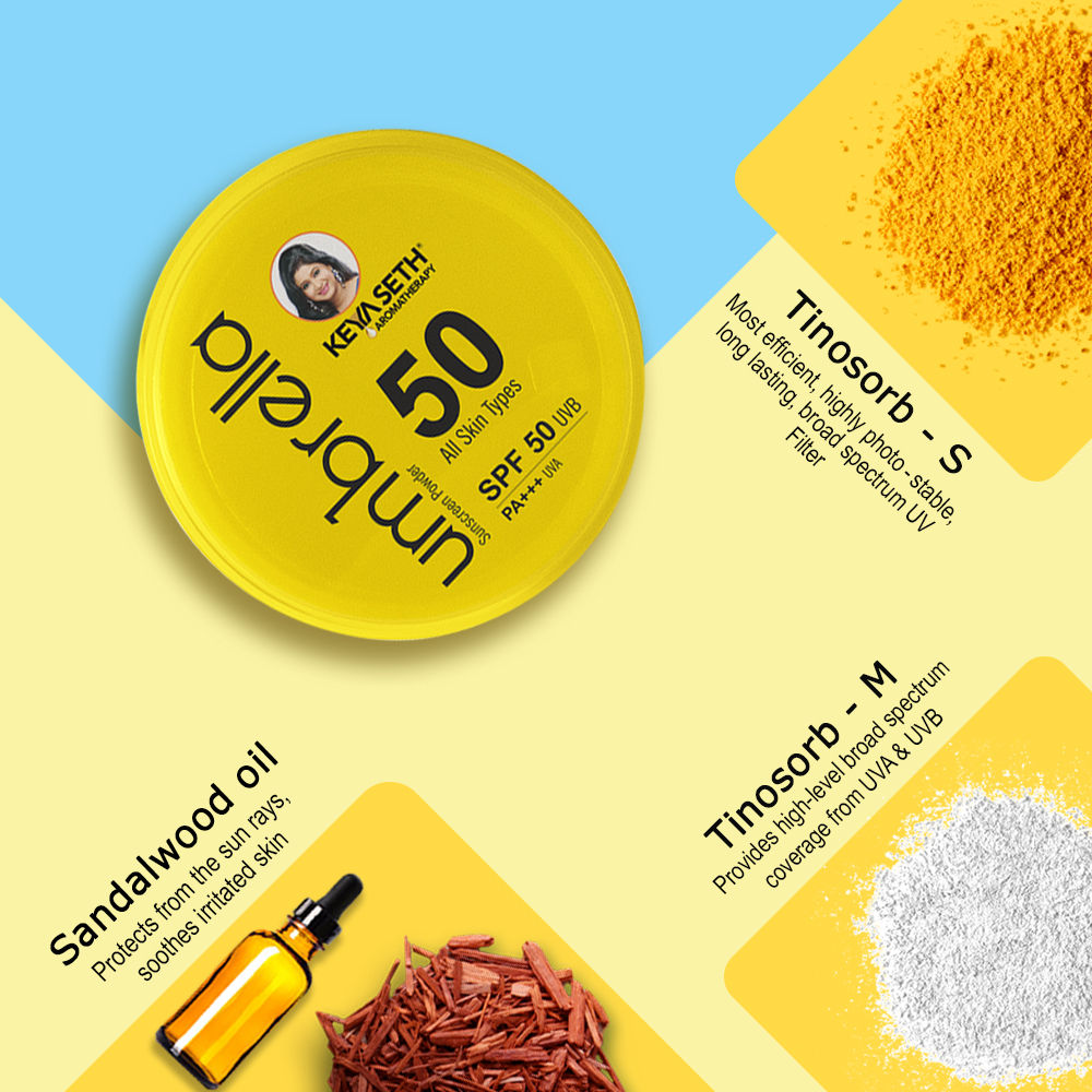 Umbrella Sunscreen Powder SPF 50 UVB PA+++ UVA