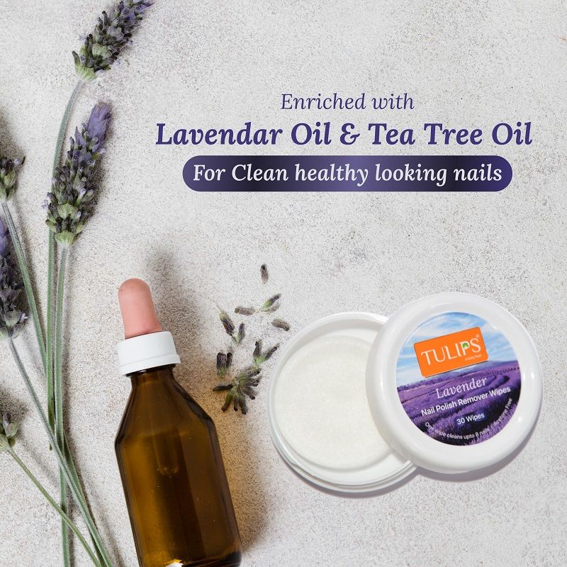 Lavender Nail Polish Remover Wipes