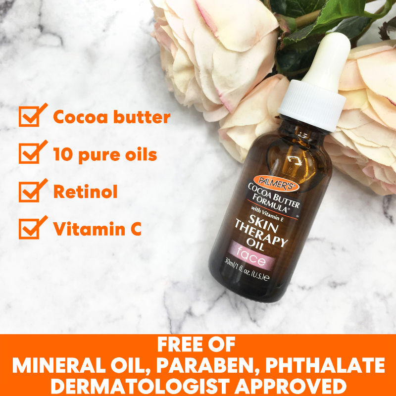 Cocoa Butter Face Seum Daily Skin Therapy For Dark Spots, Fine Lines & Wrinkles
