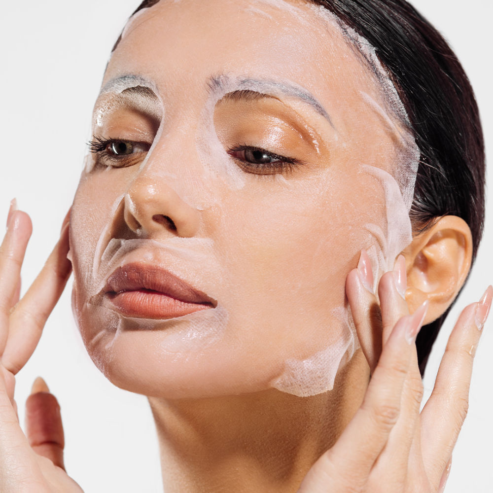 Bubble Tea Strawberry Milk Bubble Sheet Mask - Strawberry Pink