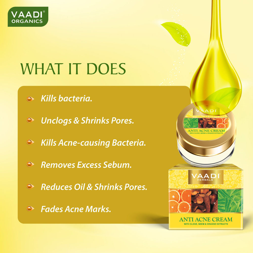 Anti-Acne Cream - Clove Neem & Orange Extract