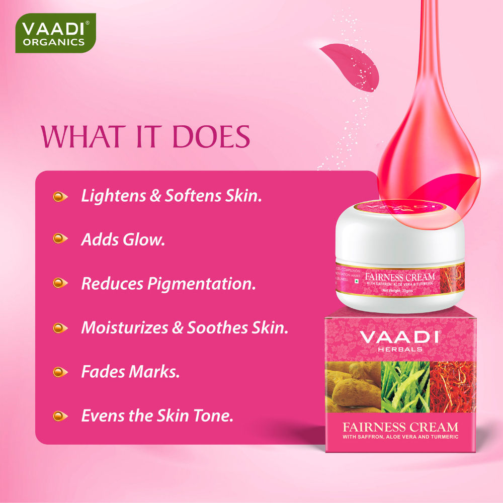 Fairness Cream - Saffron, Aloe Vera & Turmeric Extracts