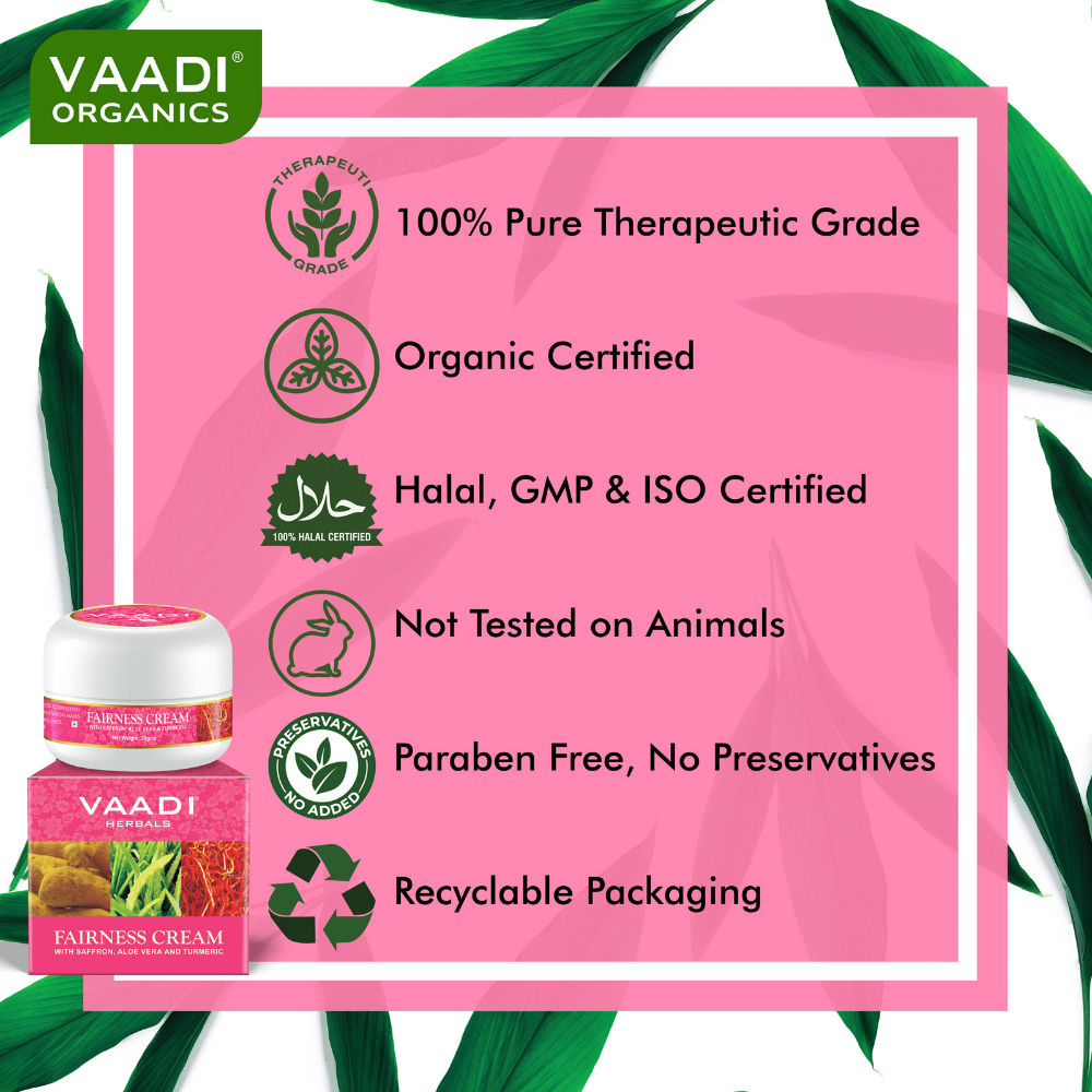 Fairness Cream - Saffron, Aloe Vera & Turmeric Extracts