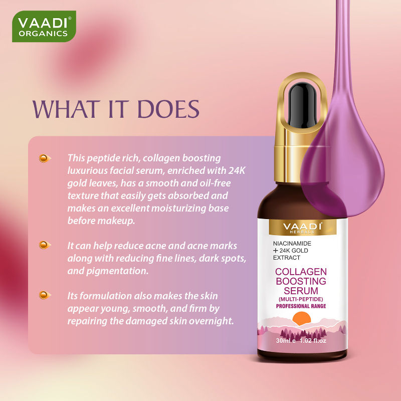 Multipeptide And 24K Gold Extract Collagen Boosting Serum