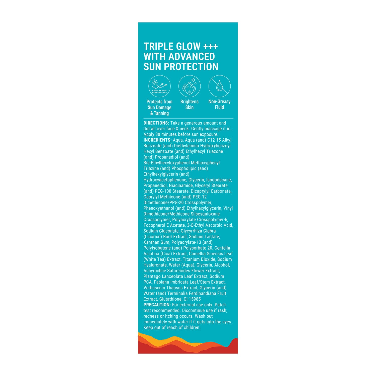 5% Vitamin C Complex Brightening Serum Sunscreen SPF50+PA++++ In-Vivo tested