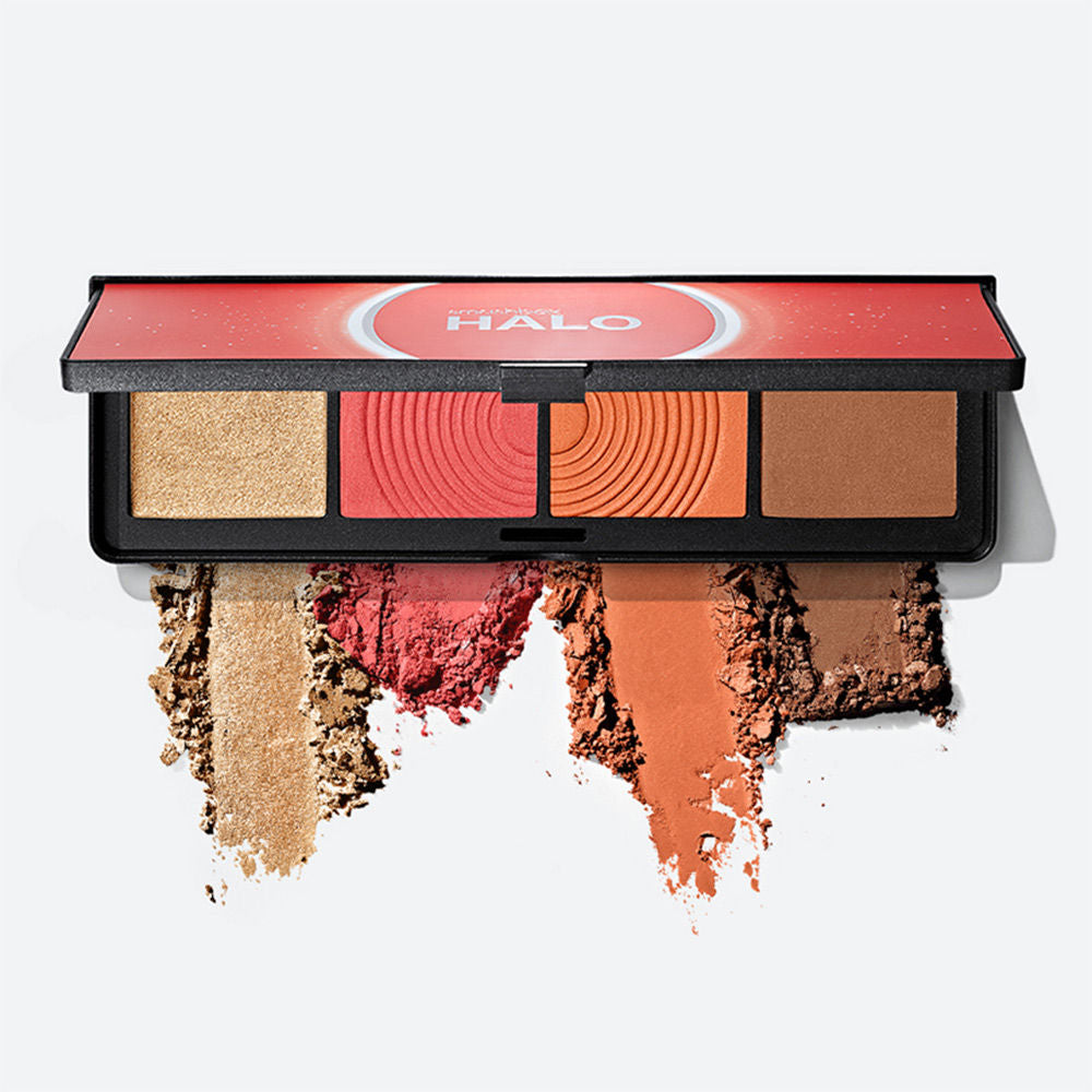 Halo Contour, Blush And Highlighter Palette - Coral