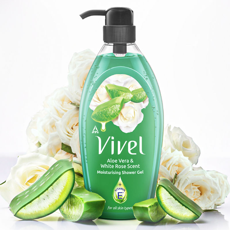 Aloe Vera & White Rose Scent Moisturizing Shower Gel
