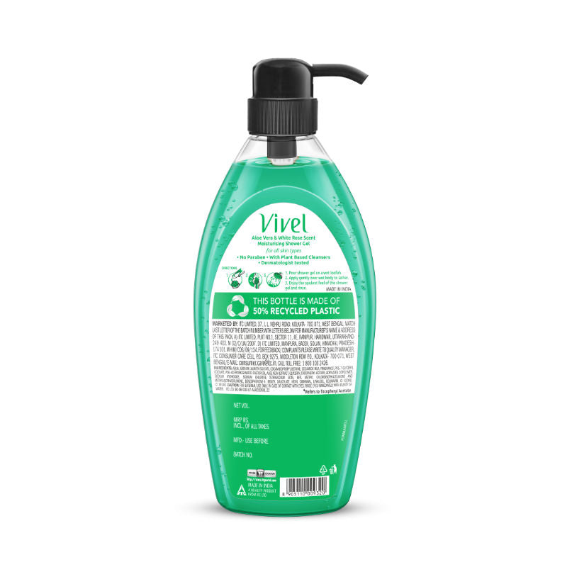 Aloe Vera & White Rose Scent Moisturizing Shower Gel