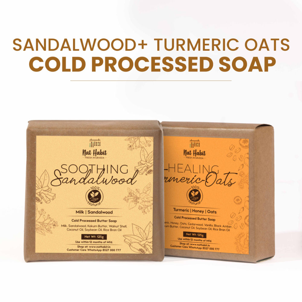 Fresh Healing Turmeric Oats & Soothing Sandalwood Soaps