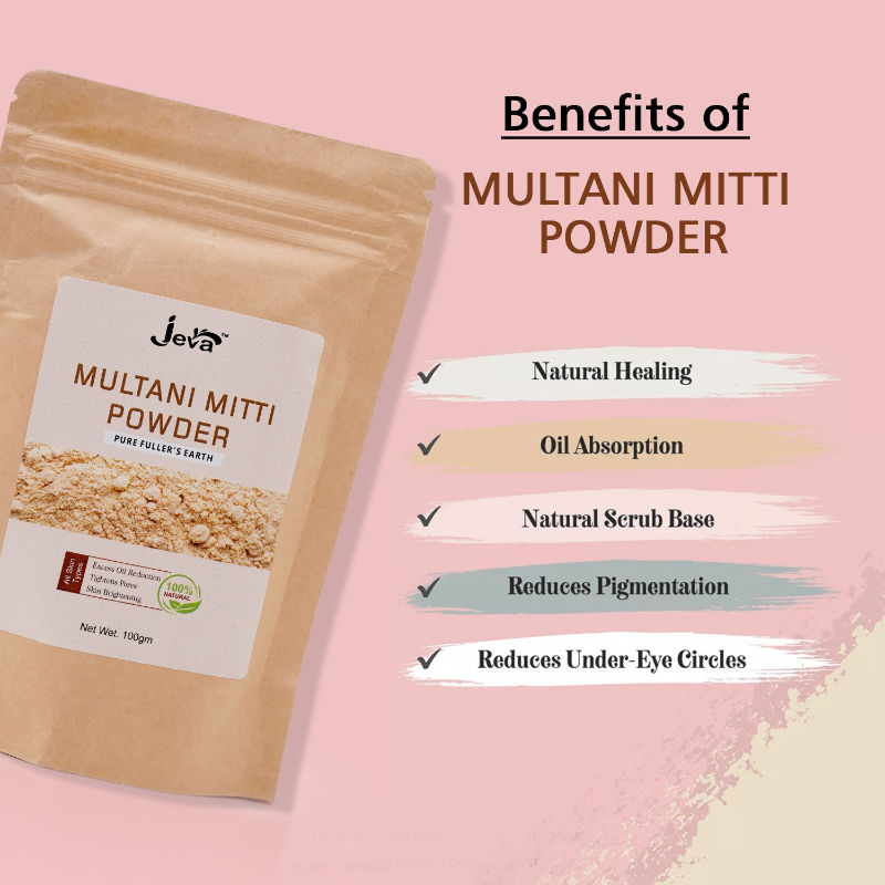 Multani Mitti Powder Face Pack - Deep Cleansing & Oil Control