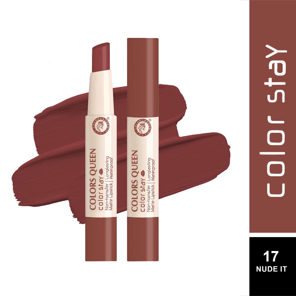Color Stay Longlasting & Matte Lipstick Waterproof - 17 Nude
