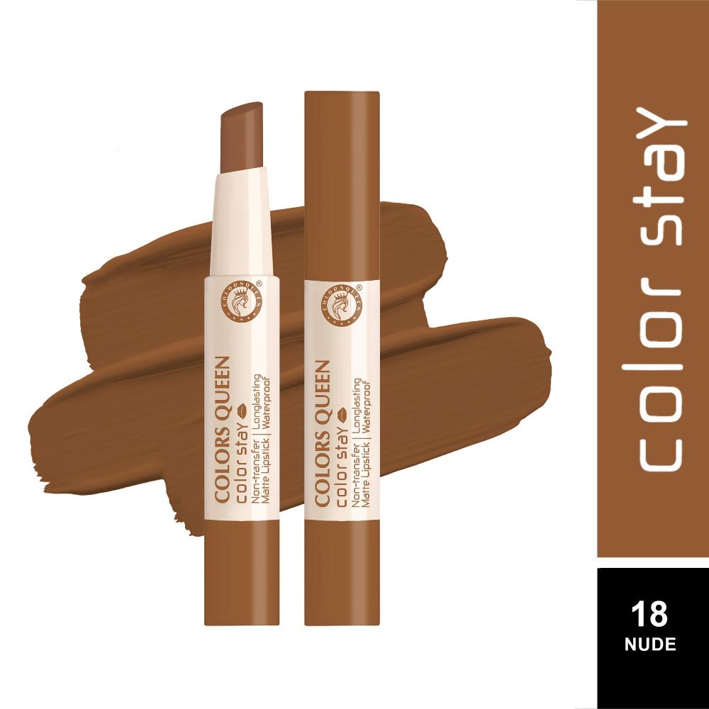 Color Stay Longlasting & Matte Lipstick Waterproof - 18 Nude