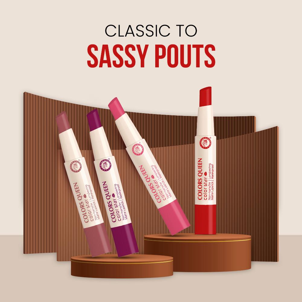 Color Stay Longlasting & Matte Lipstick Waterproof