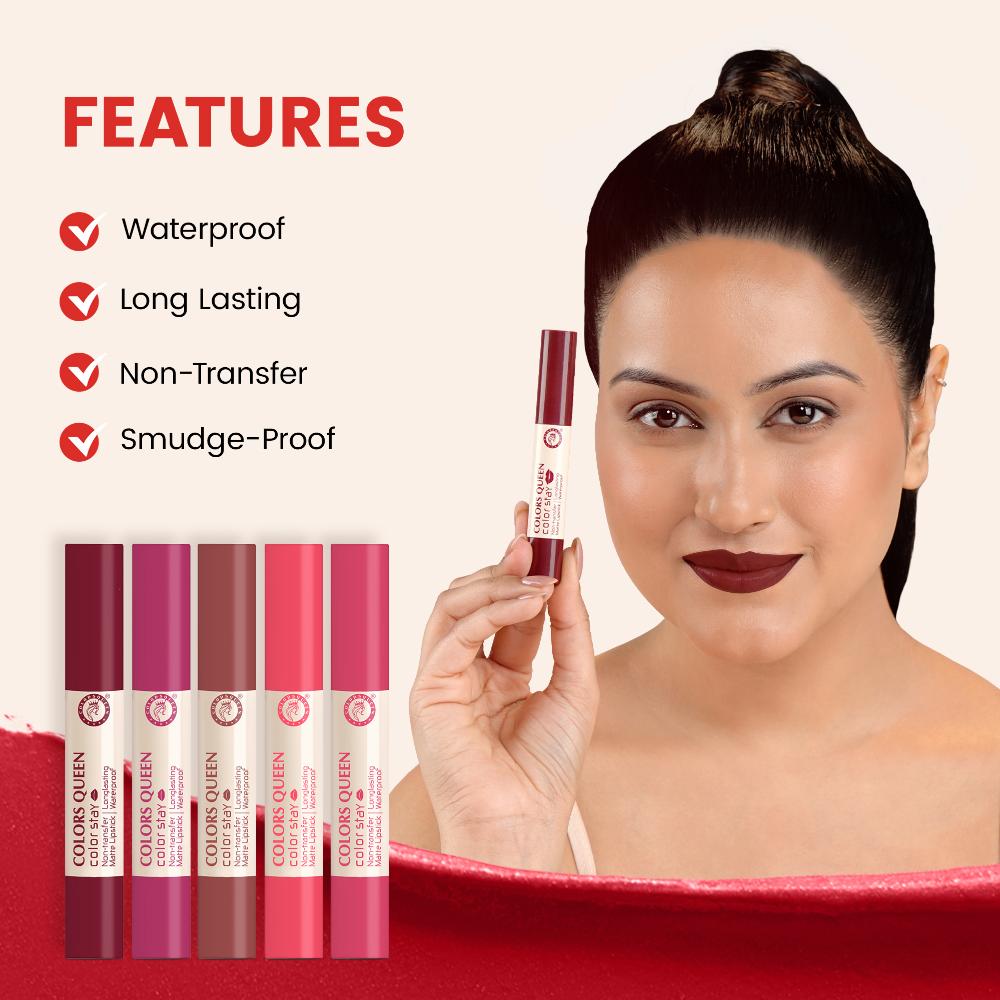 Color Stay Longlasting & Matte Lipstick Waterproof