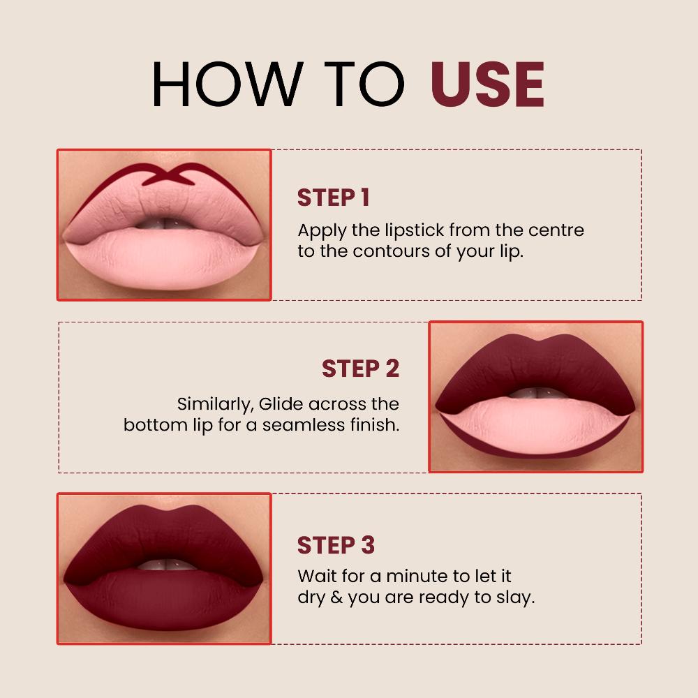 Color Stay Longlasting & Matte Lipstick Waterproof