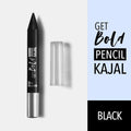 Get Bold Pencil Kajal With Free Sharperner Or Comphor & Castor Oil - Black