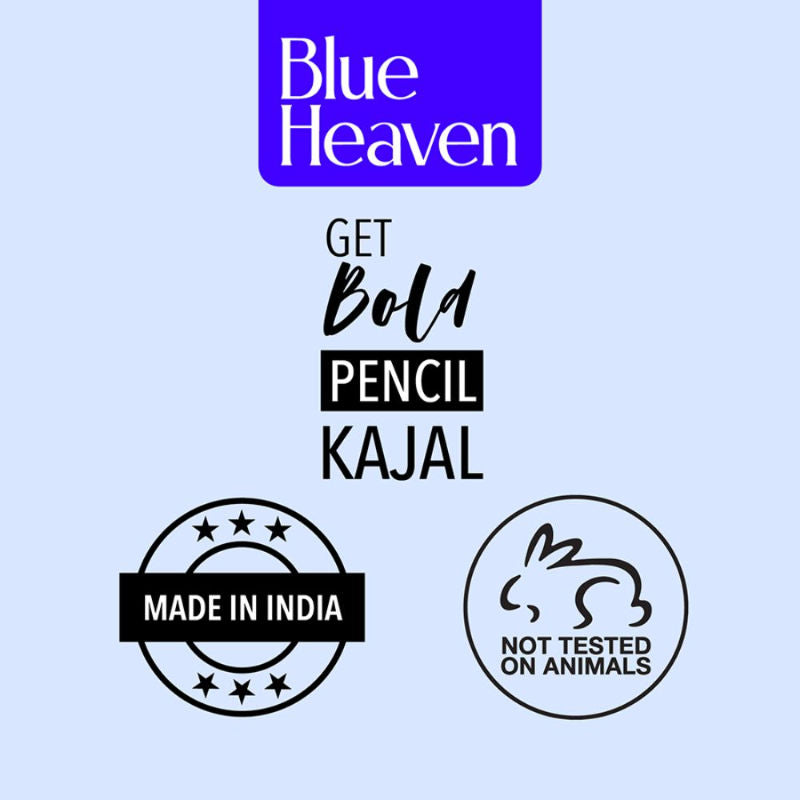 Get Bold Pencil Kajal With Free Sharperner Or Comphor & Castor Oil - Black