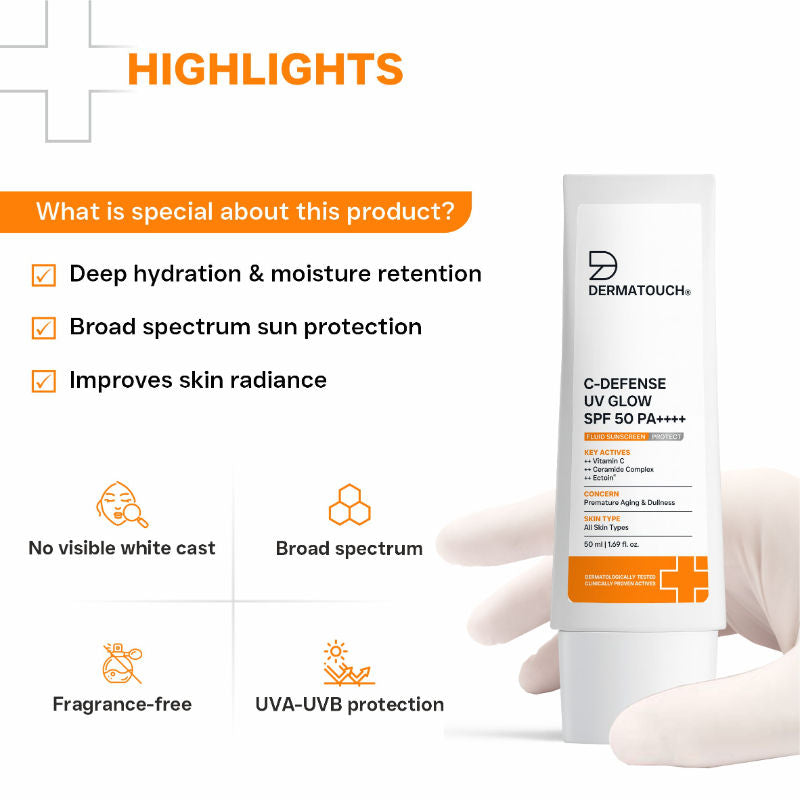 C-Defense SPF 50 PA++++ Fluid Sunscreen