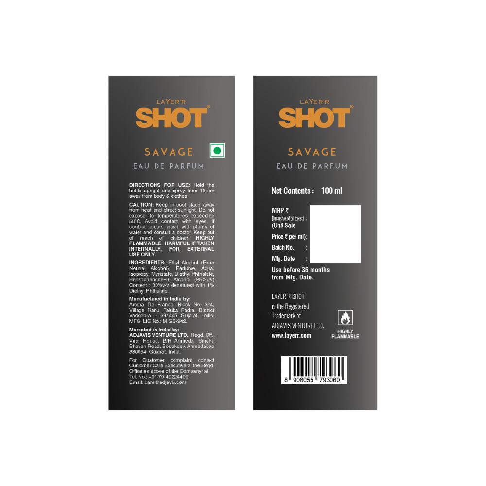 Shot Savage EDP For Him