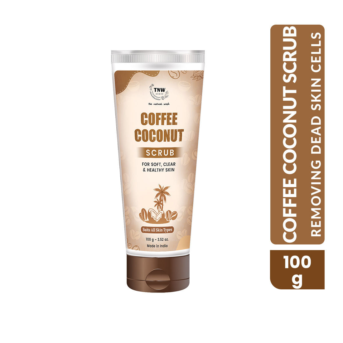 Deep Exfoliating Coffee & Coconut Face & Body Scrub For Glowing Skin