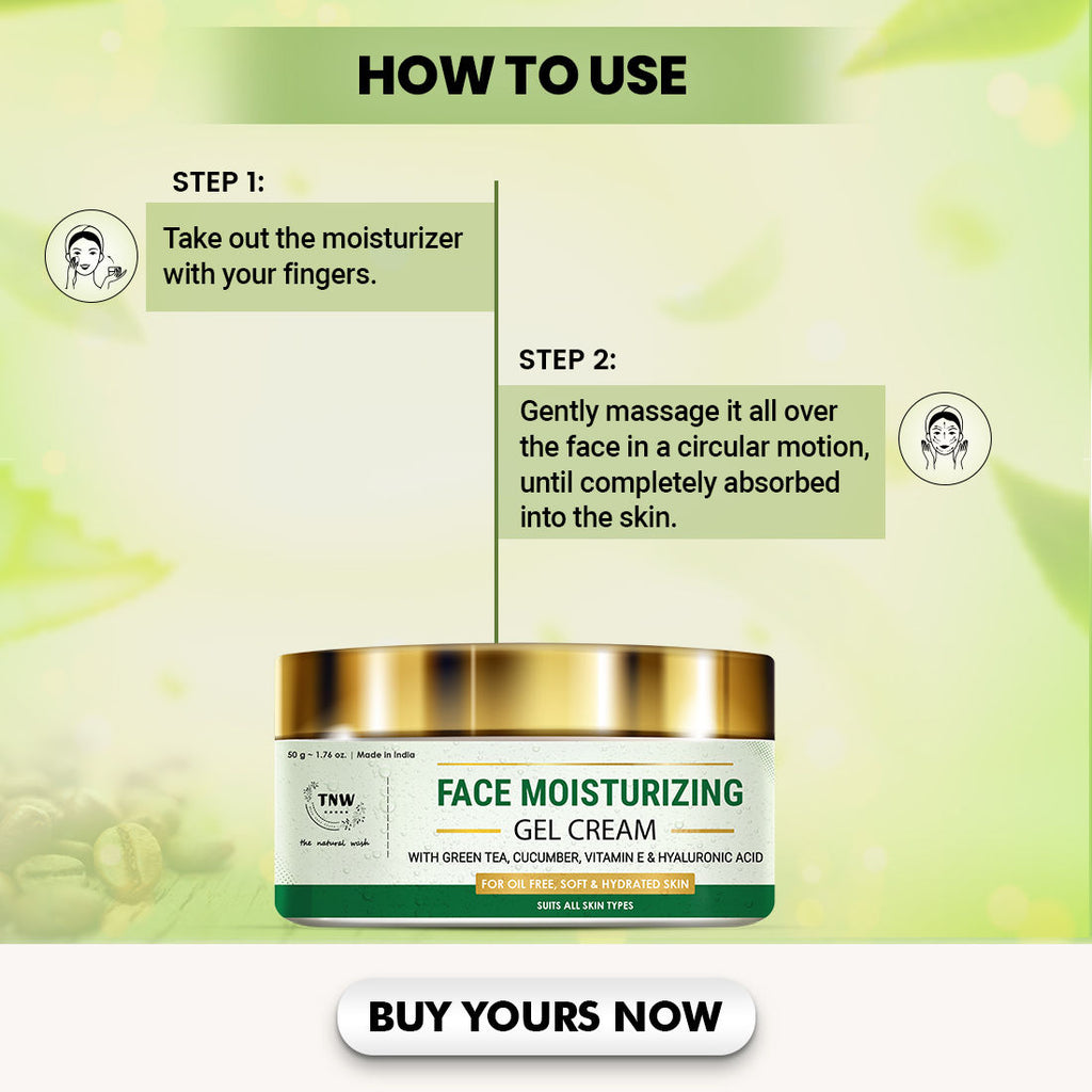 Face Moisturizing Gel Cream For Dry & Oily Skin Boosts Hydration