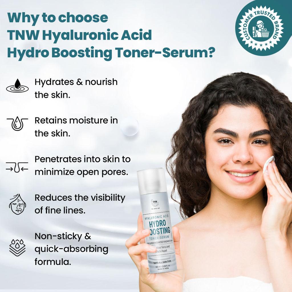 Hyaluronic Acid Hydro Boosting Face Toner-Serum for Super Hydrated Radiant Skin
