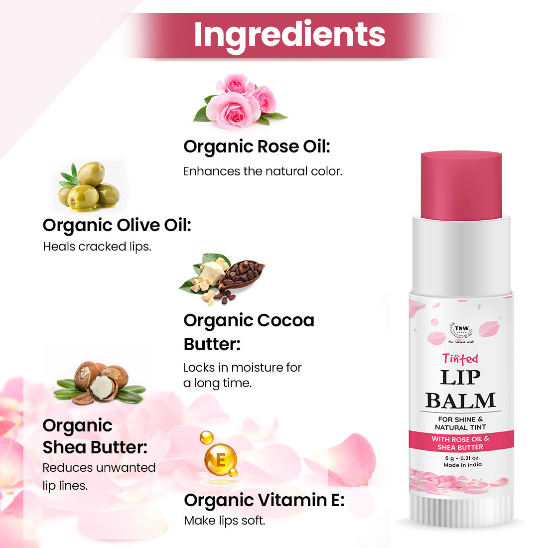 Moisturizing Pomegranate Tinted Lip Balm