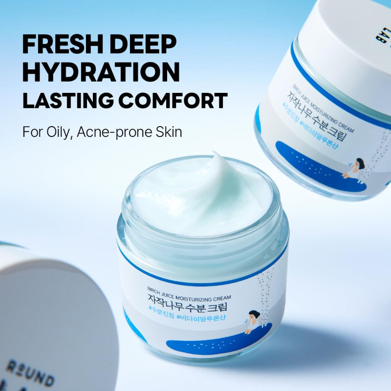 Birch Juice Moisturizing Cream, Deep Hydration with Hyaluronic Acid