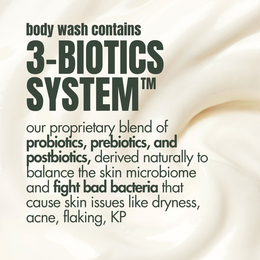 Probiotics Body Wash, 100% Plant Derived, Sensitive Skin Friendly, pH Balanced