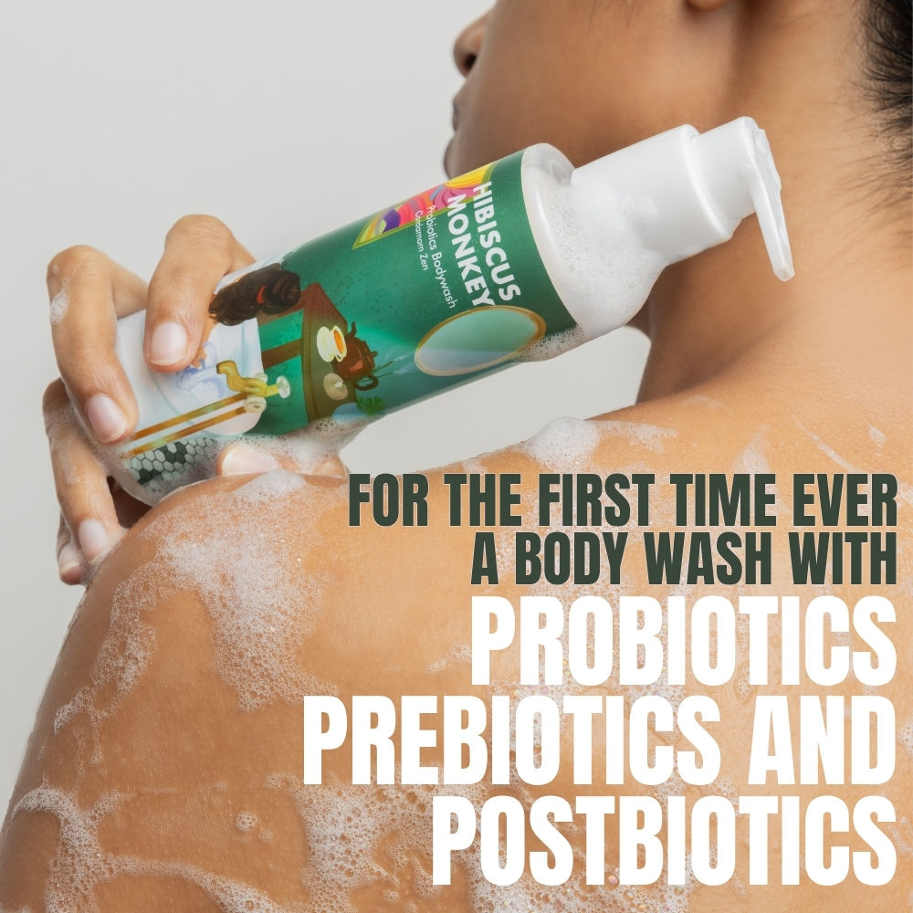 Probiotics Body Wash, 100% Plant Derived, Sensitive Skin Friendly, pH Balanced
