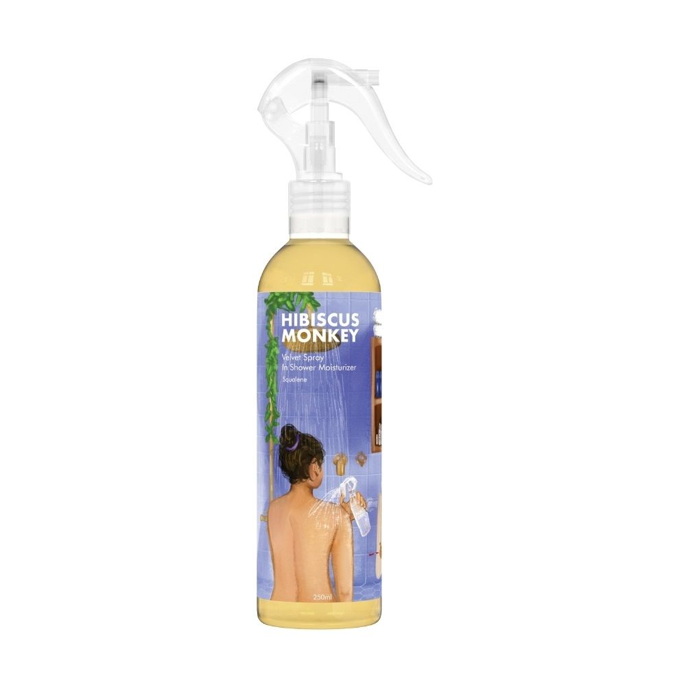 Velvet Spray Olive Squalane In-Shower Body Moisturizer, 100% Natural for Dry Skin