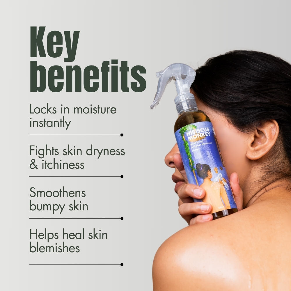 Velvet Spray Olive Squalane In-Shower Body Moisturizer, 100% Natural for Dry Skin