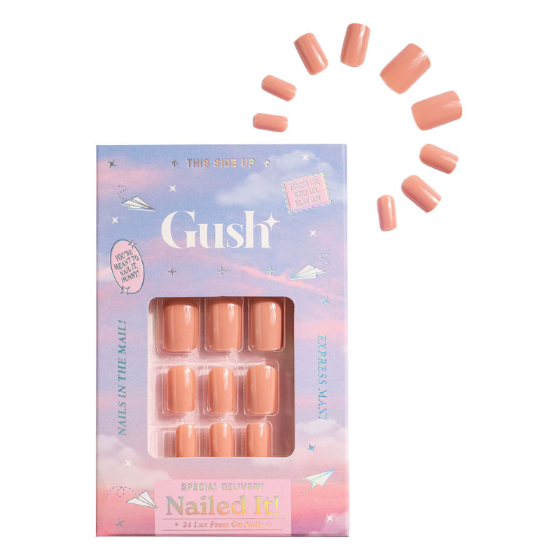 Nailed It Reusable 24 Luxury Press On Nails (Almond Shape) - Natural Nude