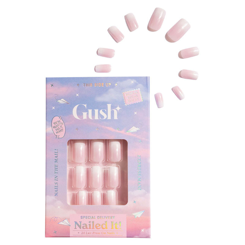 Nailed It Reusable 24 Luxury Press On Nails (Almond Shape) - Pink Ombre