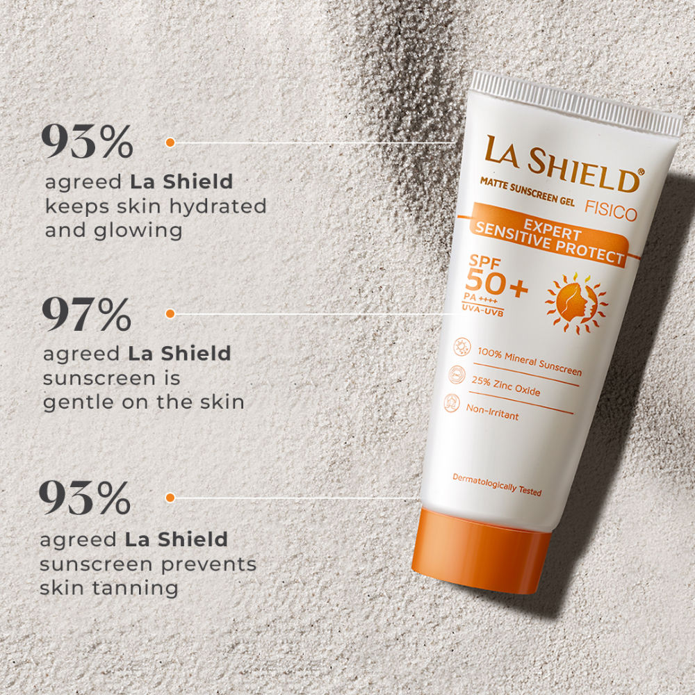 Fisico SPF 50+ PA+++ Mineral Sunscreen No Chemical Filter For Sensitive Skin