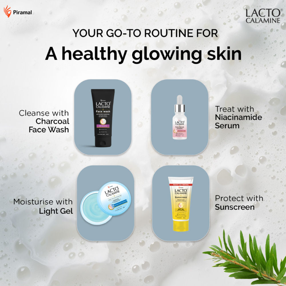 Activated Charcoal Face Wash with Aloe & Tea Tree Extract for Skin Detox