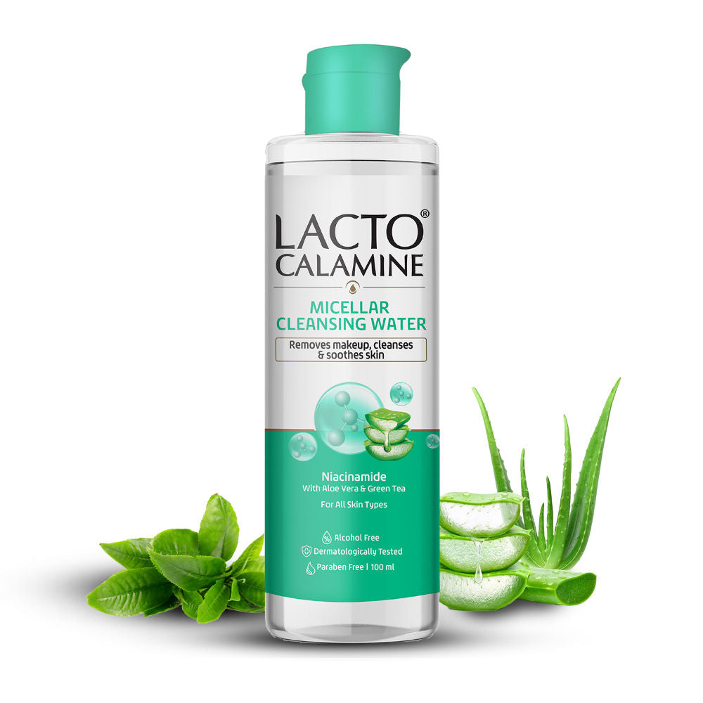 Micellar Cleansing Water,Removes Makeup & Clears Skin With Aloe Vera & Green Tea