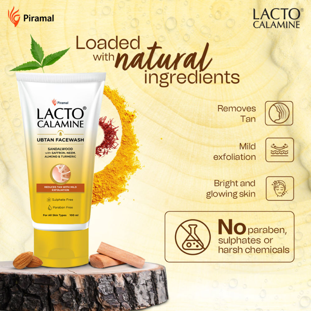Ubtan Face Wash For Detan & Glowing Skin With Sandalwood, Saffron & Turmeric