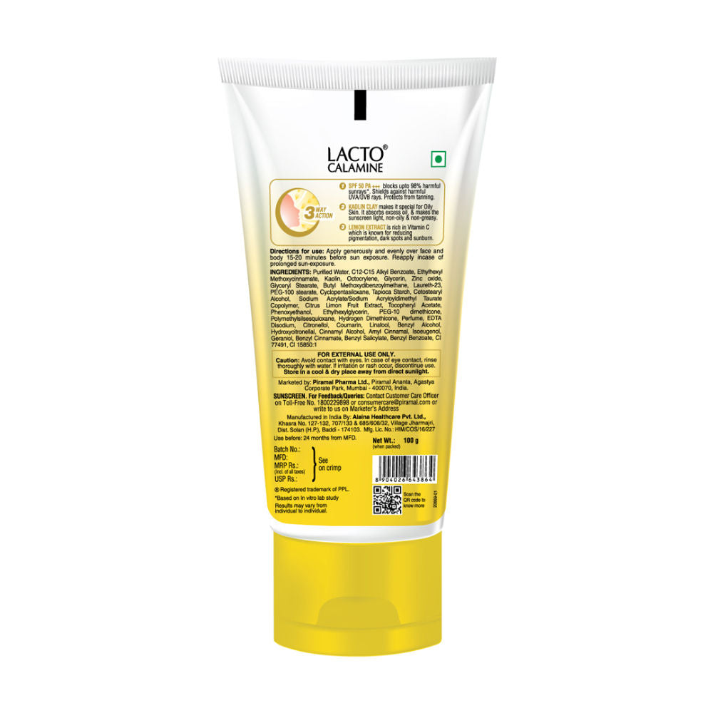 Lightweight Sunscreen SPF 50 PA +++ UVA-UVB- No White Cast, Non-Greasy for Oily Skin