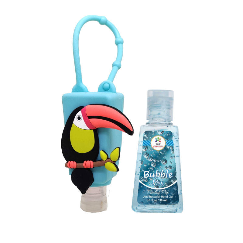 Bird Holder with Bubble Kiss Antibacterial Hand Gel