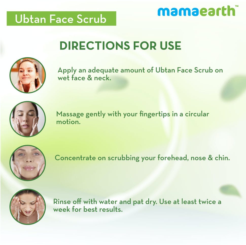 Ubtan Scrub For Face With Turmeric & Walnut For Tan Removal