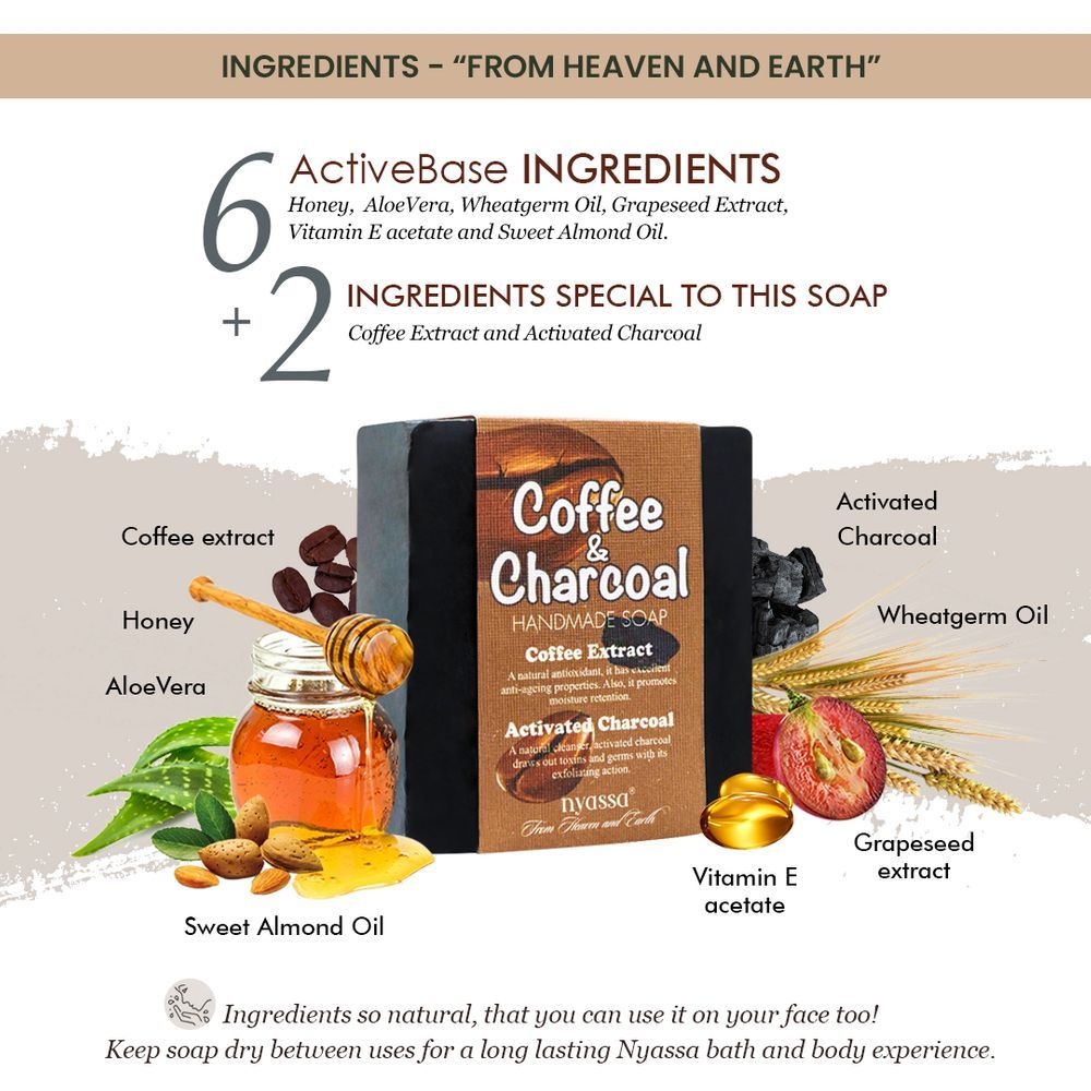Coffee And Charcoal Handmade Soap