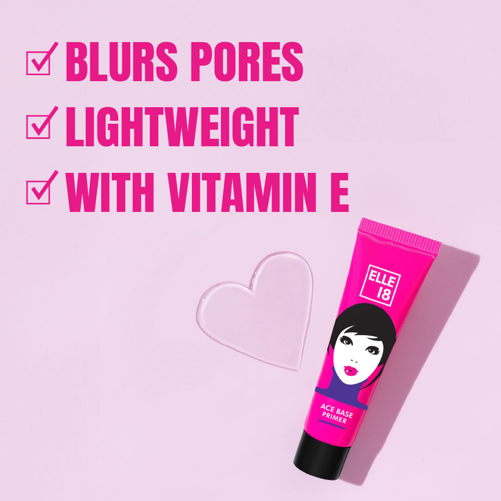 Ace Base Face Primer With Vitamin E, Lightweight & Water resistant
