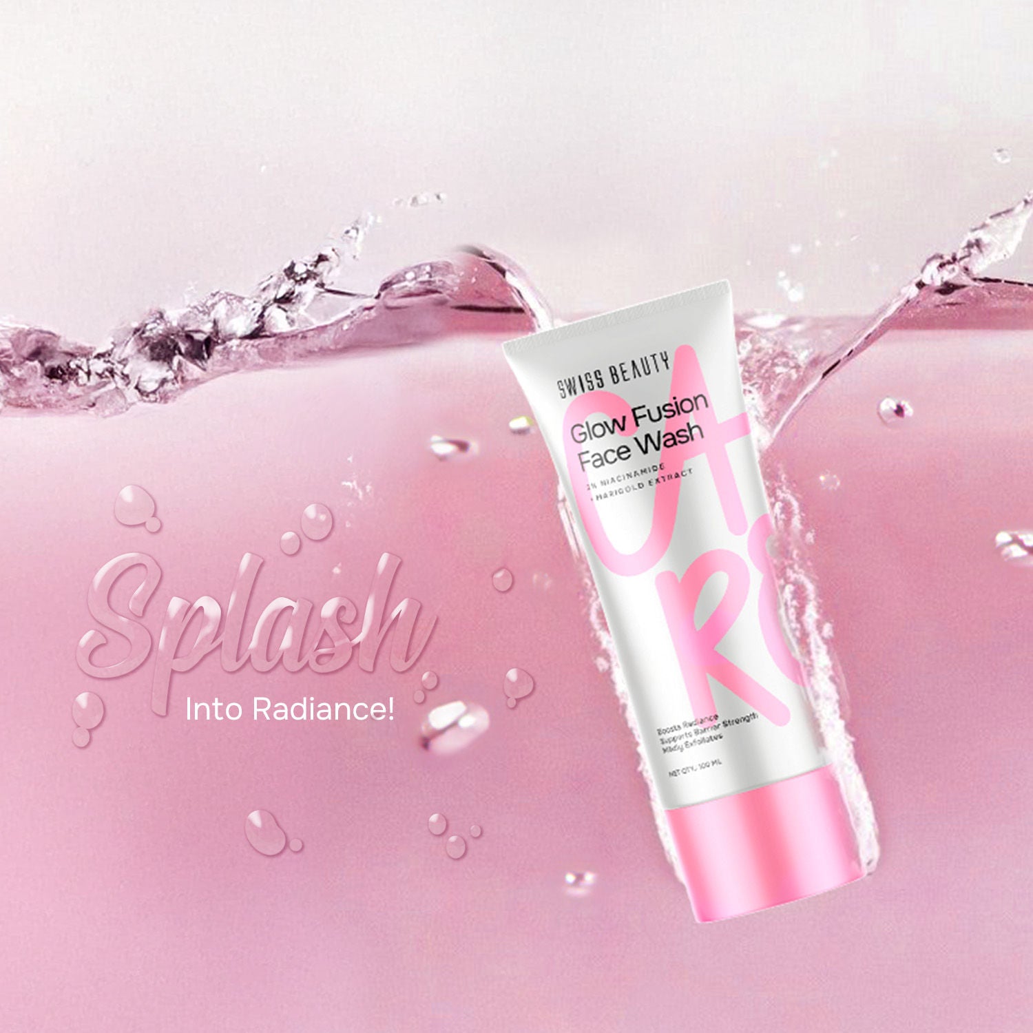Care Glow Fusion Face Wash - 2% Niacinamide & Marigold Extract