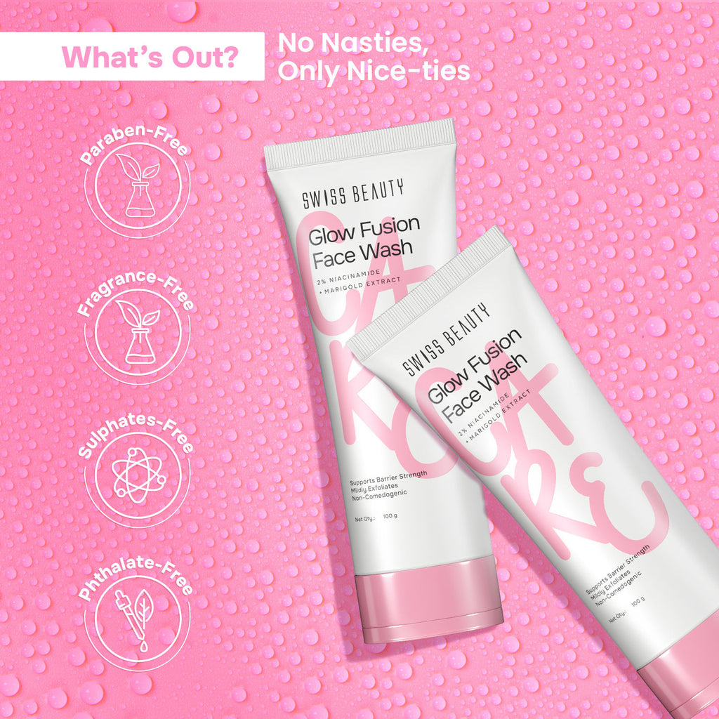 Care Glow Fusion Face Wash - 2% Niacinamide & Marigold Extract