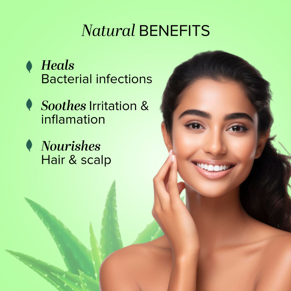 Aloe Vera Gel with Dispenser for Breakouts, Itchy Skin and Hair Nourishment