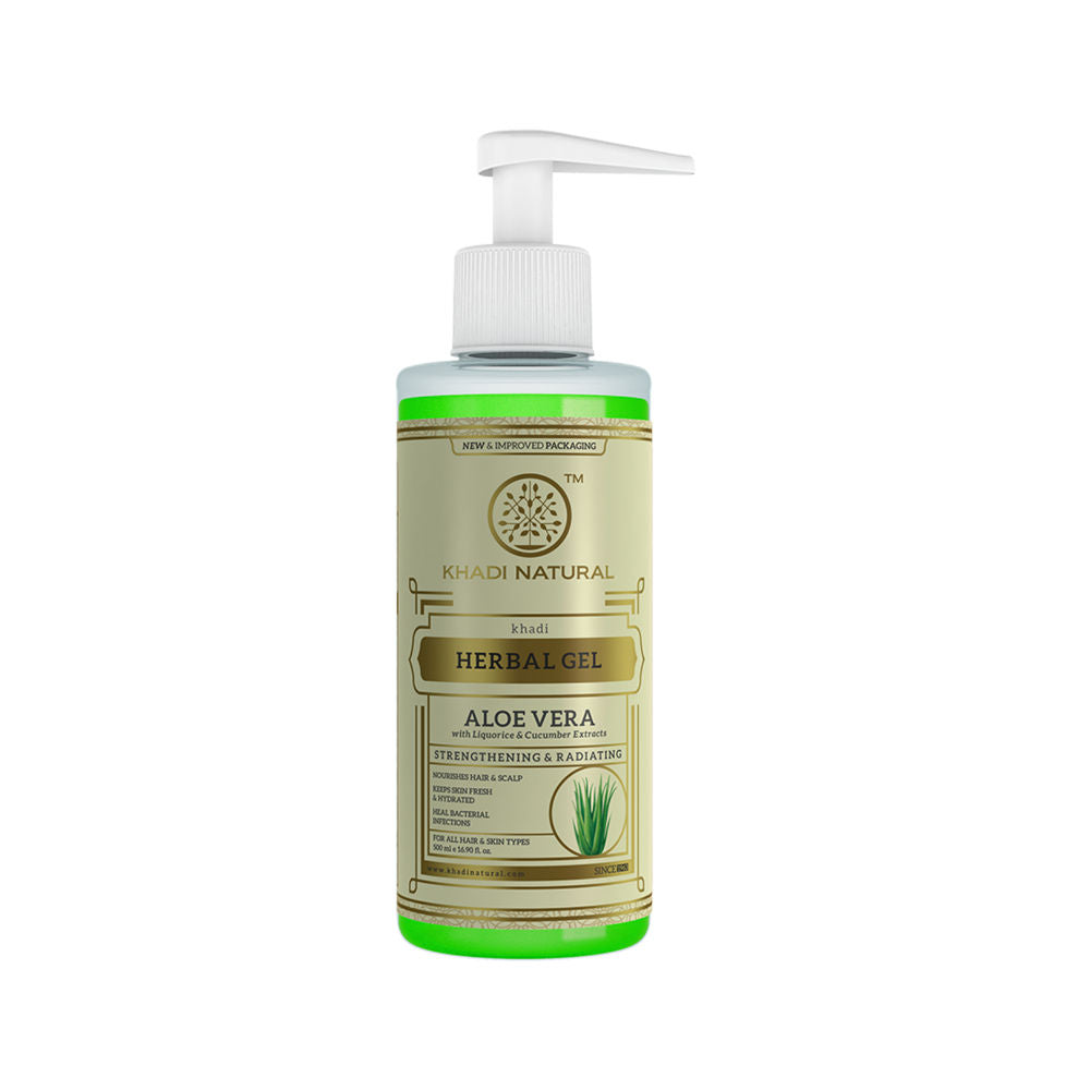 Aloe Vera Gel with Dispenser for Breakouts, Itchy Skin and Hair Nourishment