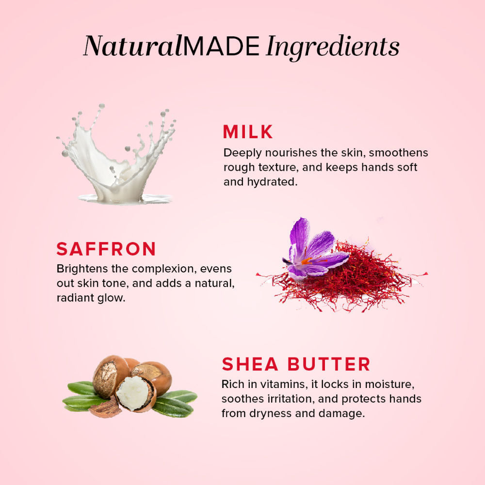 Milk & Saffron Hand Cream for Dryness, Pigmentation and Rough Texture