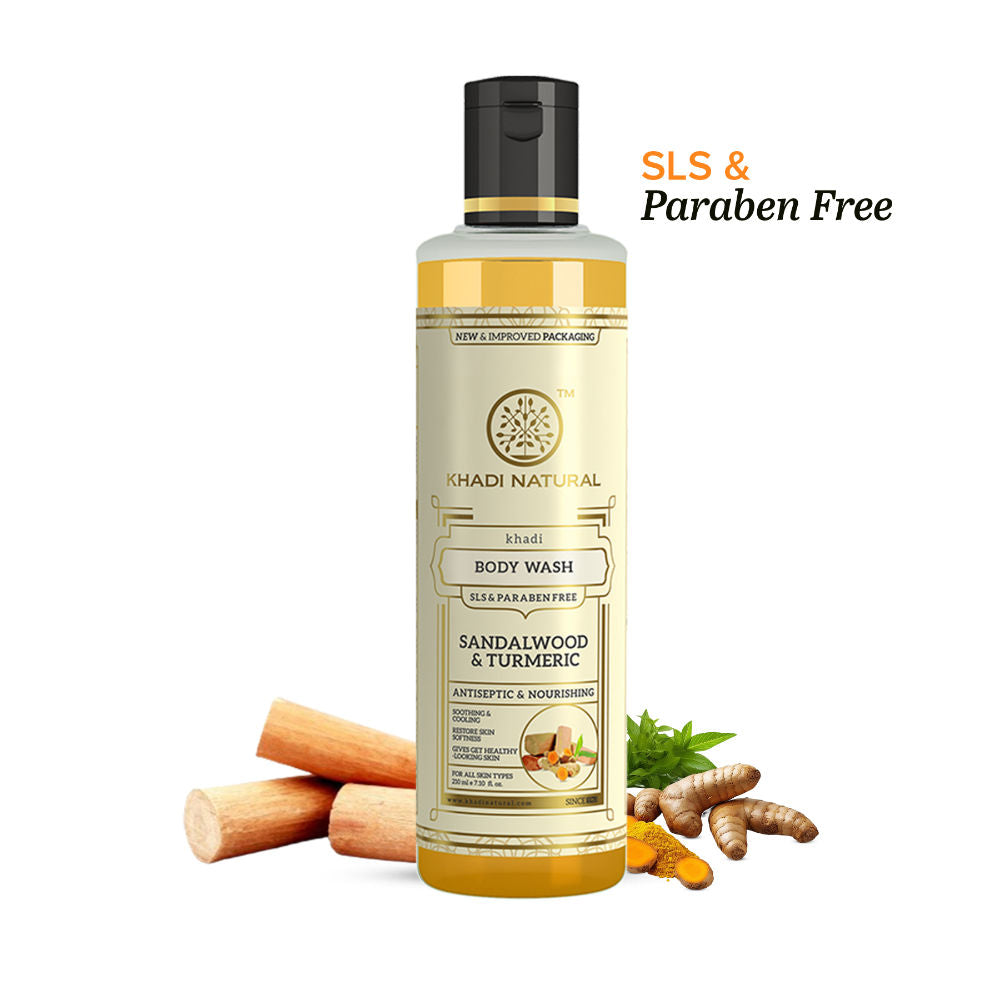 Sandalwood & Turmeric Body Wash to Cleanse, Brighten, and Comfort Skin